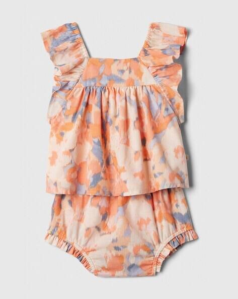 Gap Kids Girls Multi-Striped Two-Piece Set with Shorts
