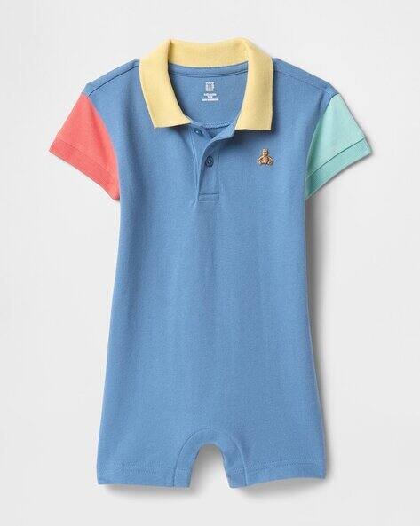 Gap Kids Infants Brannan Bear Colourblock Rompers