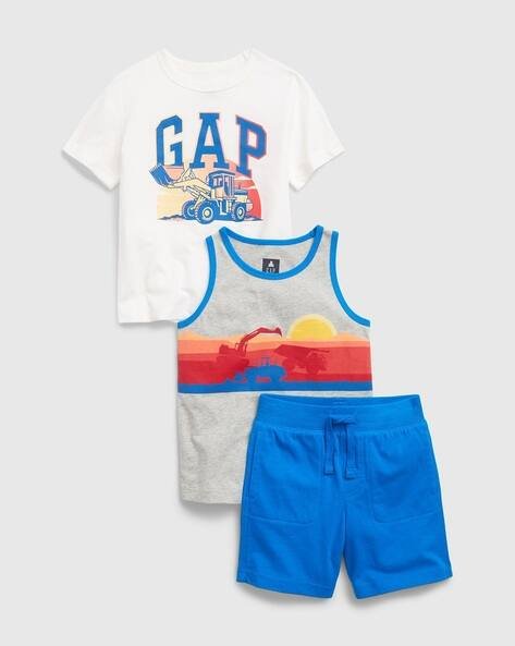 Gap Kids Printed T-Shirts with Shorts Set