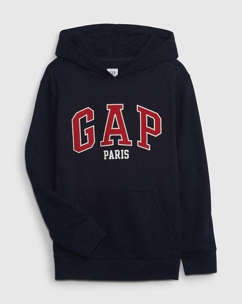 Gap Kids Brand Print Hoodie with Kangaroo Pockets