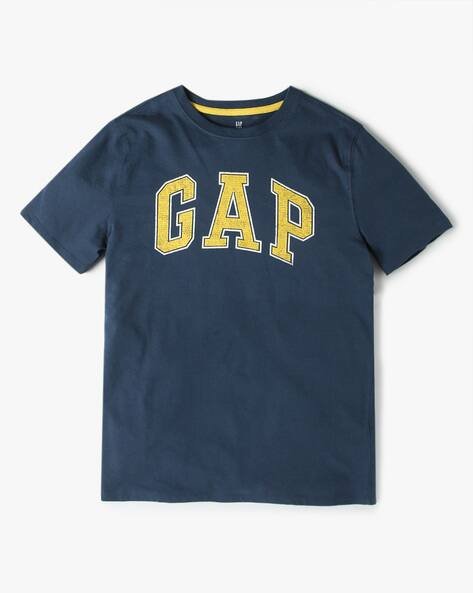 Gap Kids Brand Print Round-Neck Cotton T-Shirt