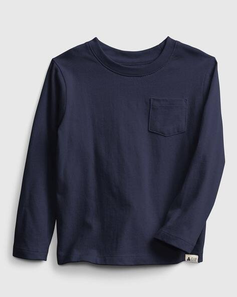 Gap Kids Crew-Neck T-Shirt with Patch Pocket