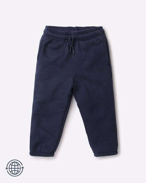 Gap Kids Logo Sherpa-Lined Joggers with Drawstring Waist