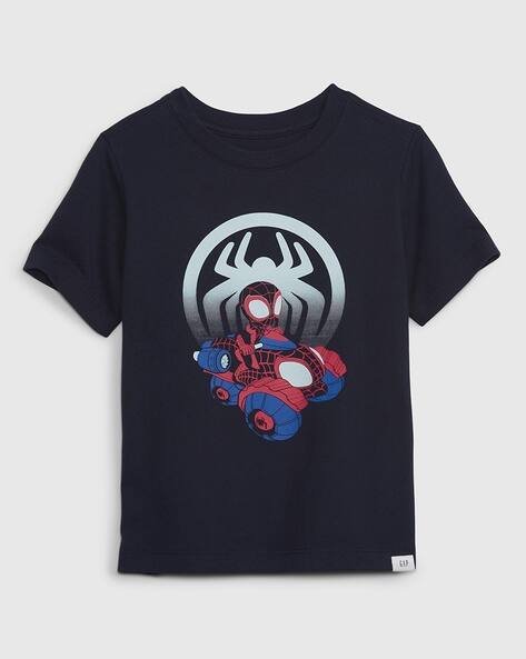 Gap Kids Spiderman Print Round-Neck T-Shirt