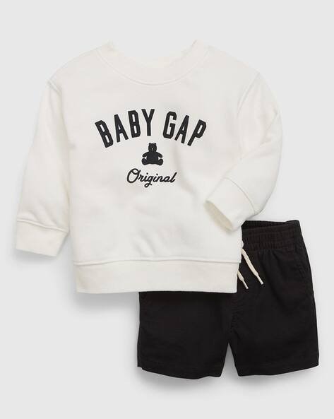 Gap Kids Logo Print Sweatshirt & Shorts Set