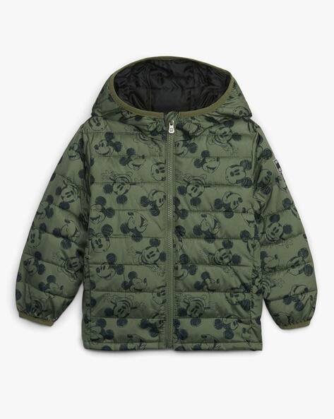 Gap Kids Boys Mickey Mouse Print Zip-Front Hooded Jacket