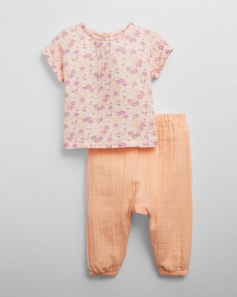 Gap Kids Printed Top & Pants Co-ord Set