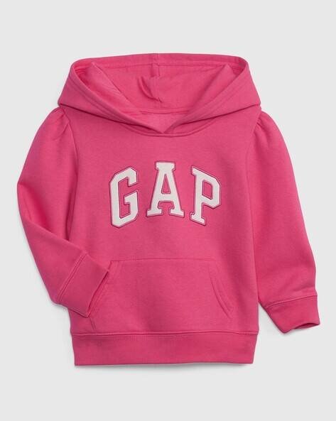 Gap Kids Brand Embroidered Hoodie with Kangaroo Pockets