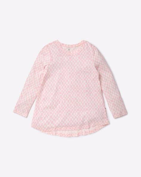 Gap Kids Checked Cotton Round-Neck Top