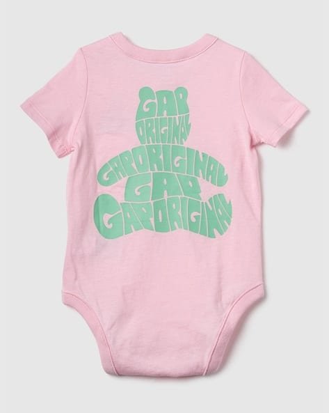 Gap Kids Cotton Bodysuit with Brannan Bear Logo