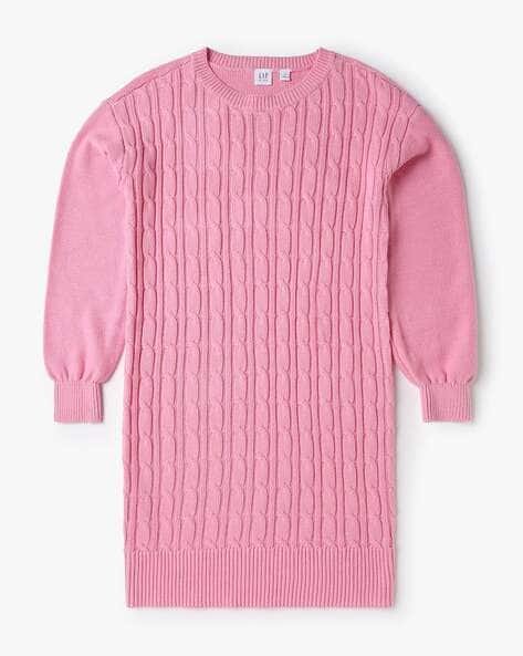 Gap Kids Girls Cable-Knit Round-Neck Sweater Dress