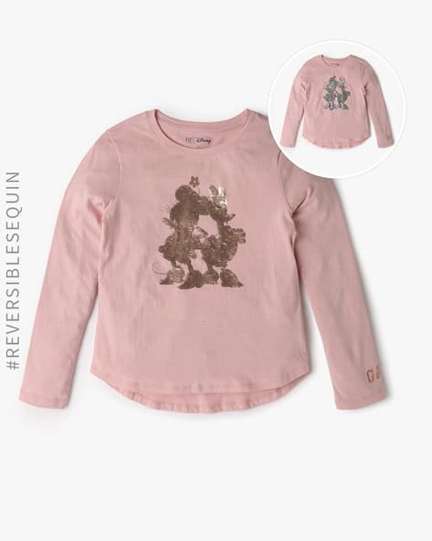 Gap Kids Girls Embellished Round-Neck T-Shirt