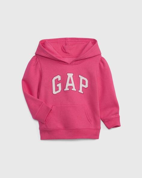 Gap Kids Logo Embroidered Hoodie with Kangaroo Pockets