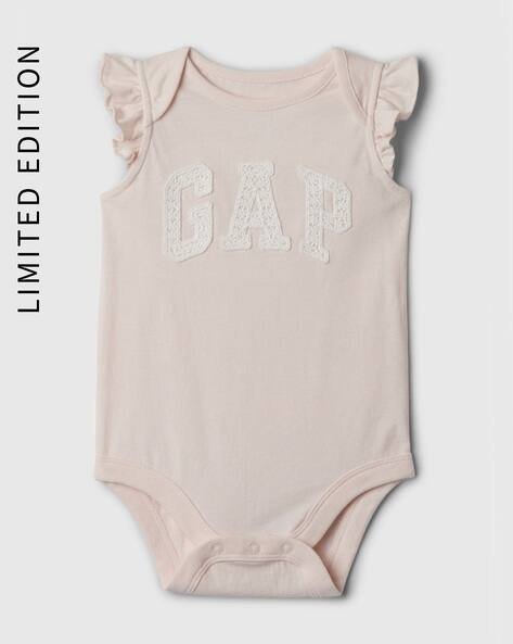 Gap Kids Logo Printed Short Sleeves Bodysuit