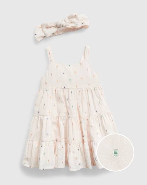 Gap Kids Tiered Dress with Hairband & Briefs Set