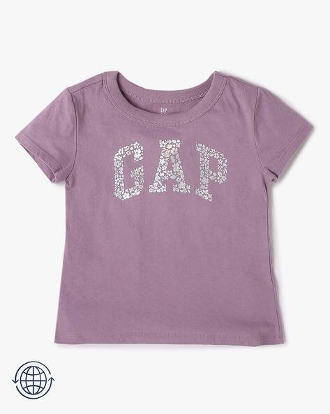 Gap Kids Girls Brand Print Round-Neck T-Shirt