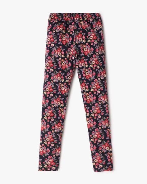 Gap Kids Girls Floral Print Straight Fit Leggings