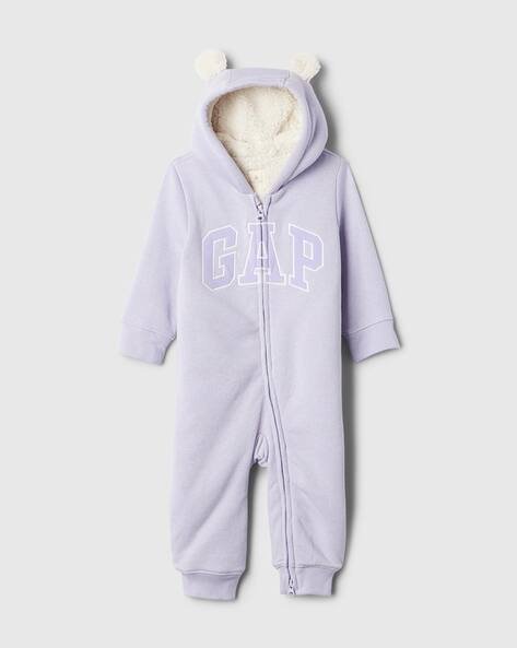 Gap Kids Infants Brand Print Zip-Front Onesies