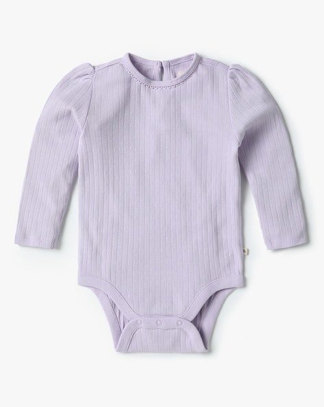 Gap Kids Ribbed Puff Sleeves Bodysuit
