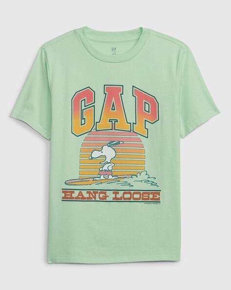 Gap Kids Snoopy Print Crew-Neck T-Shirt