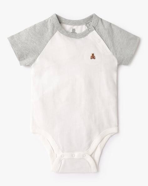 Gap Kids Raglan-Sleeve Organic Cotton Bodysuit