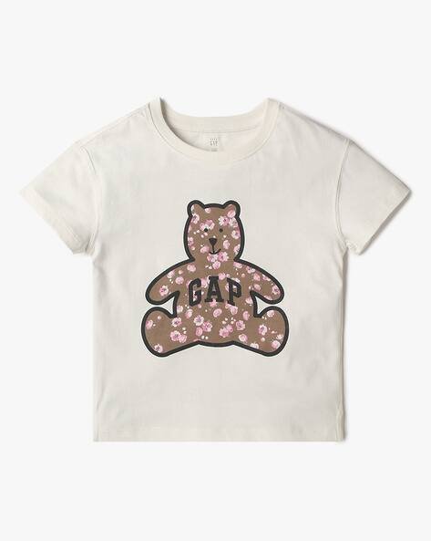 Gap Kids Boys Brannan Bear Logo Graphic Print Knitted T-Shirt