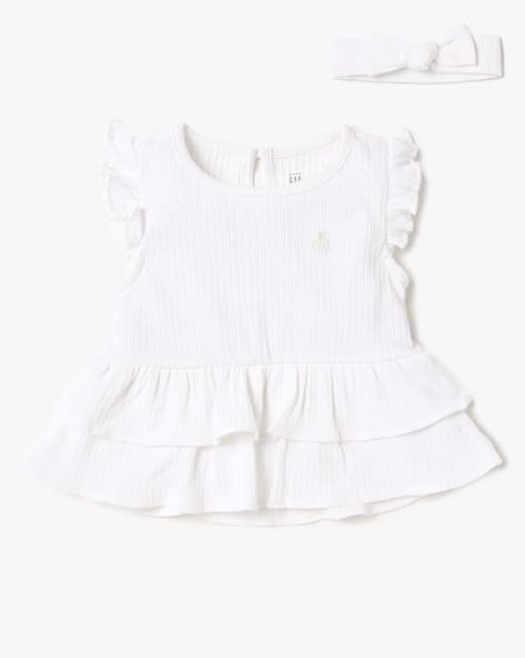 Gap Kids Ribbed Top & Pantie with Head Band