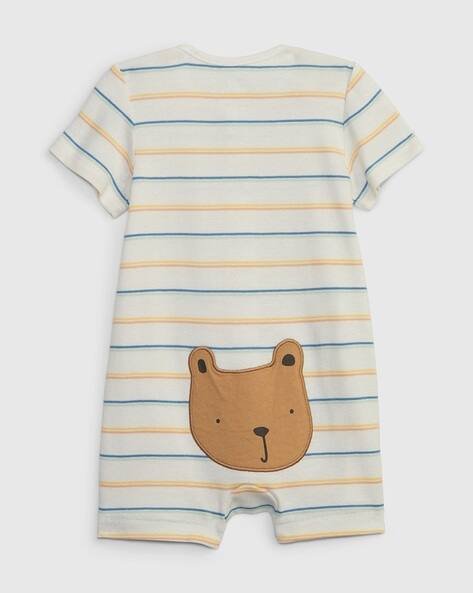 Gap Kids Striped Rompers with Applique