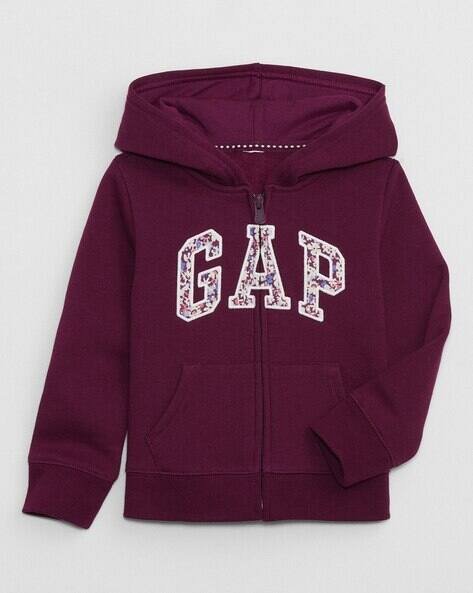 Gap Kids Girls Brand Embroidered Hoodie