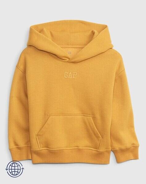 Gap Kids Logo Embroidered No-Zip Hoodie
