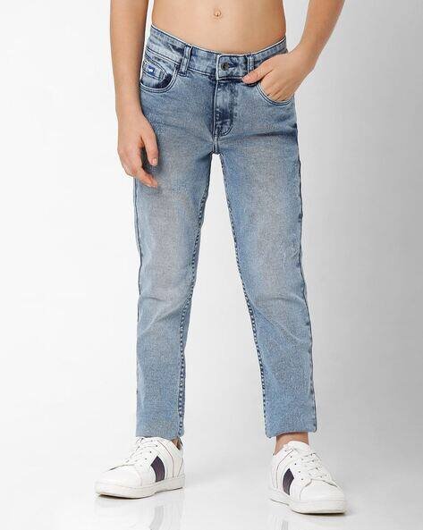 GAS Washed Mid-Rise Jeans