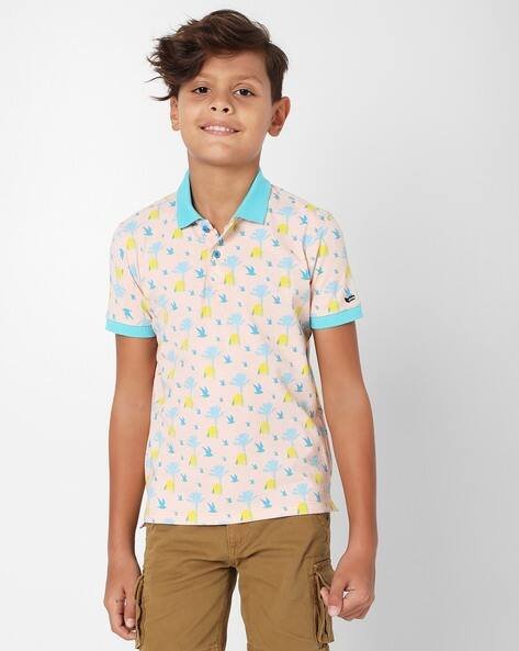 GAS Ralph AOP Printed Polo T-shirt