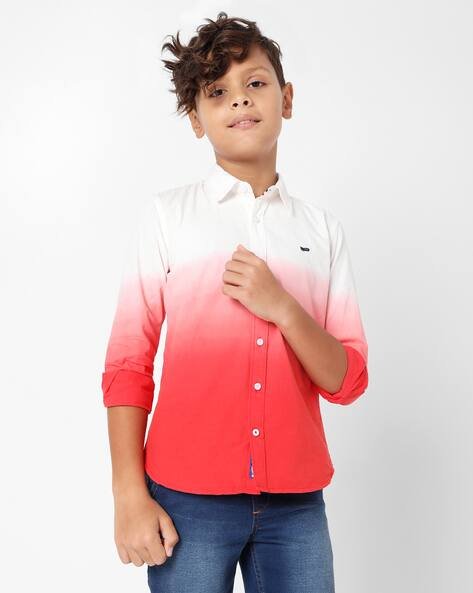 GAS Lanzo IN Ombre-Dyed Cotton Shirt