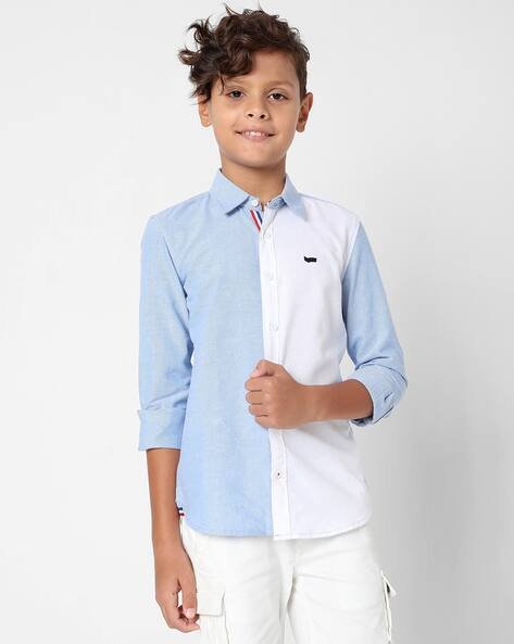 GAS Lanzo IN Colourblock Cotton Shirt