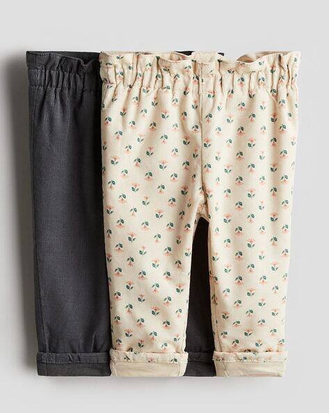 H&M Babys Pack of 2 Paper Bag Trousers