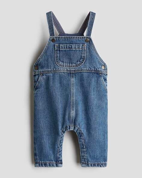 H&M Regular Fit Denim Dungarees