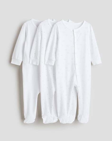 H&M Pack of 3  Cotton Sleepsuits
