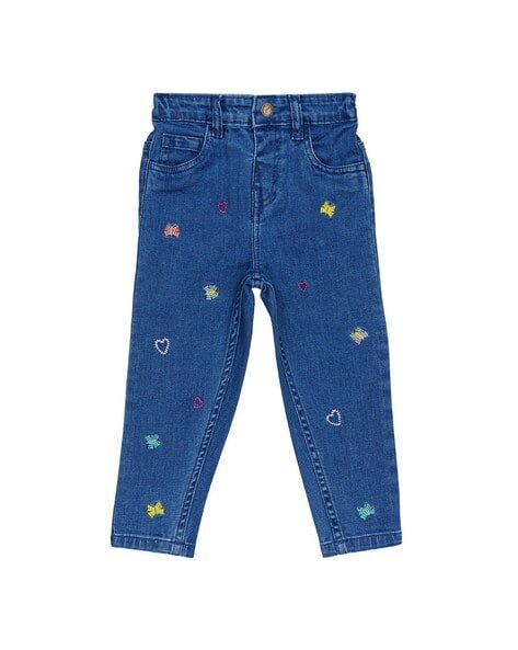 H by Hamleys Embroidered Straight Fit Jeans