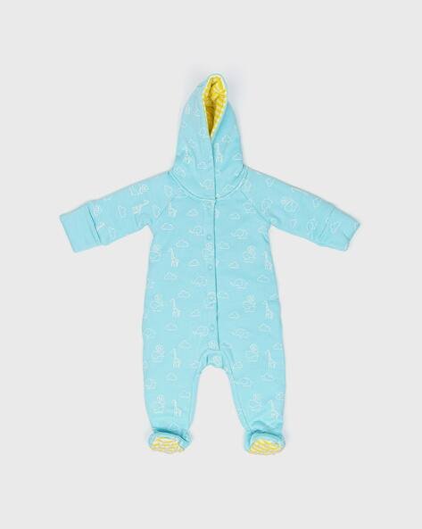 H by Hamleys Printed Button-Down Sleepsuit