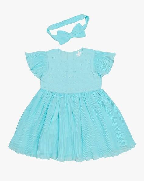 H by Hamleys Floral Applique Fit & Flare Dress with Hairband