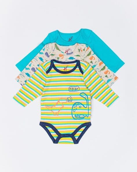 H by Hamleys Pack of 3 Printed Onesies