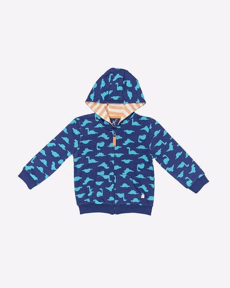 H by Hamleys Printed Hoodie with Spilt-Kangaroo Pocket