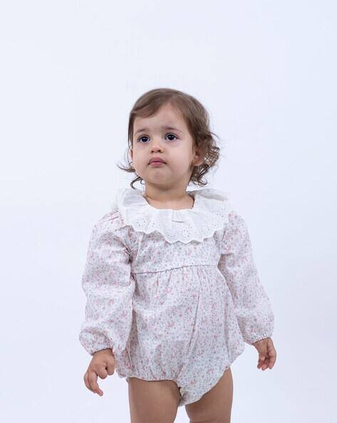 Haus & Kinder Floral Print Round-Neck Frock