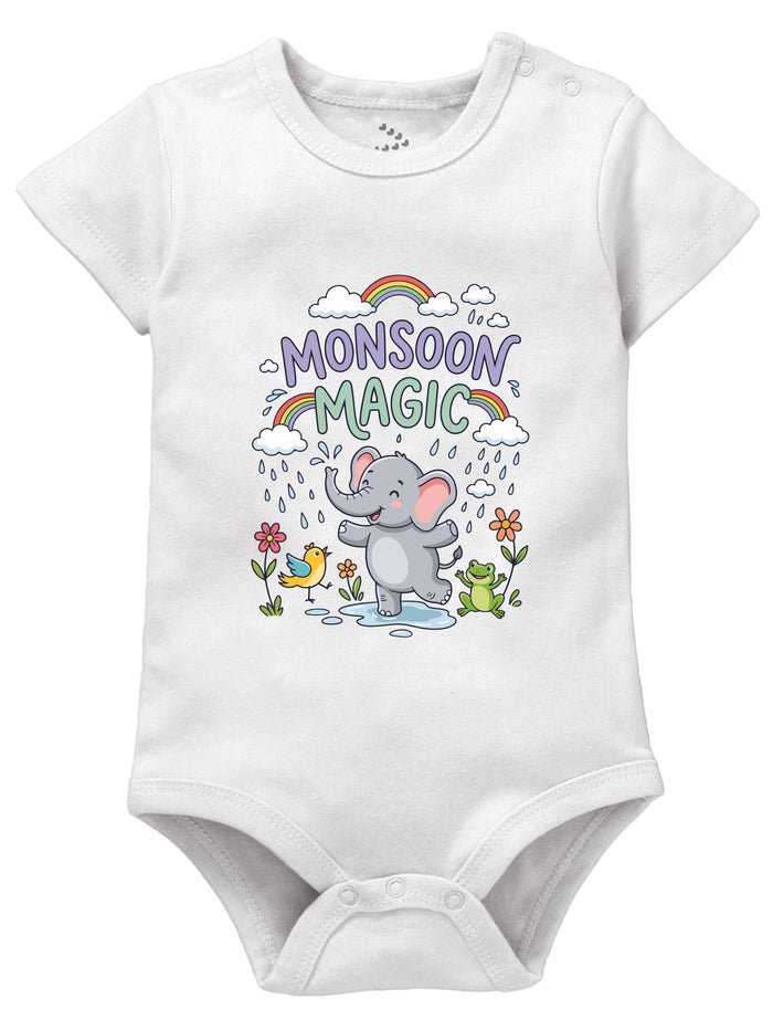 Monsoon Magic Baby Onesie in Soft Cotton