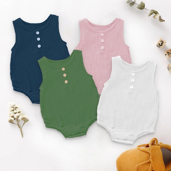 Organic Cotton Baby Onesie, Pack of 4 - Moms Home Baby Romper