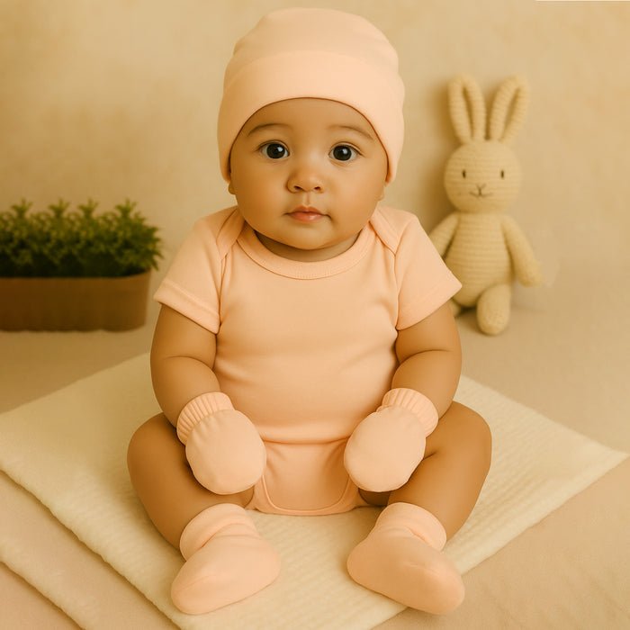 Organic Cotton Newborn Onesie Gift Set, Pack of 4 - Moms Home Baby Romper