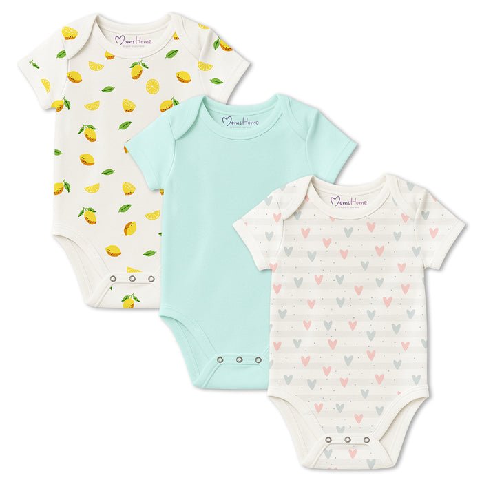 Organic Cotton Baby Half Sleeve Onesie - Moms Home Baby Romper