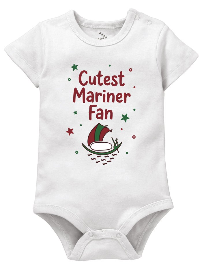 Cutest Mariner Fan Baby Onesie, Organic Cotton - ZeeZeeZoo Baby Romper
