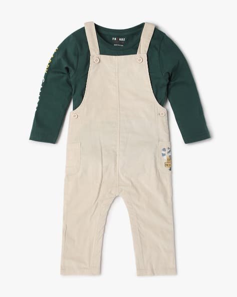 INF FRENDZ Boys Dungaree with T-Shirt