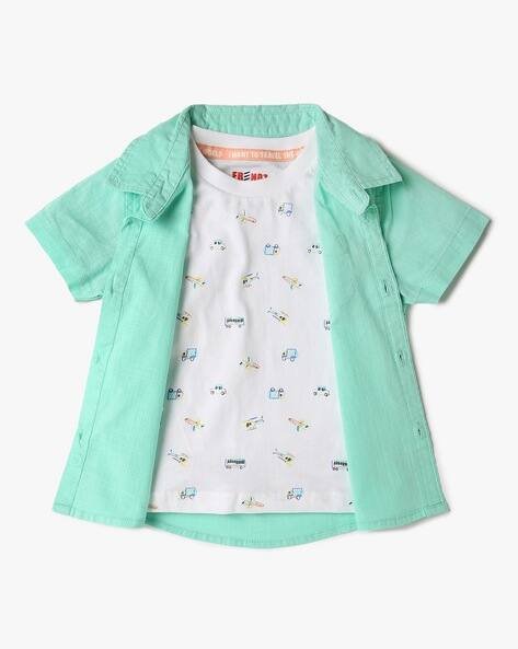 INF FRENDZ Boys Printed Twofer Shirt